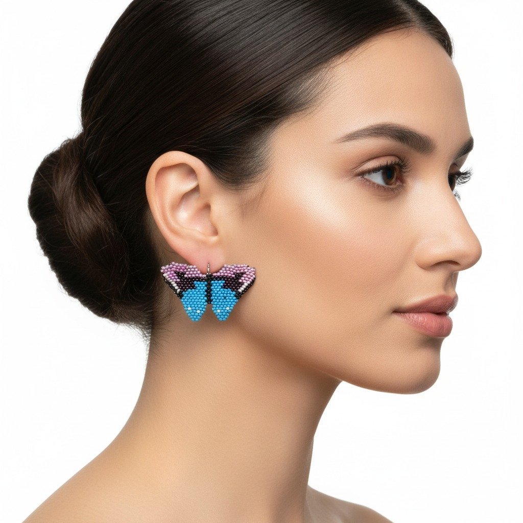 Aretes Alas de Atardecer - Imagen 2
