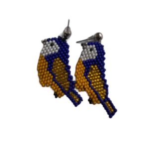 Aretes Canto Azul y Oro