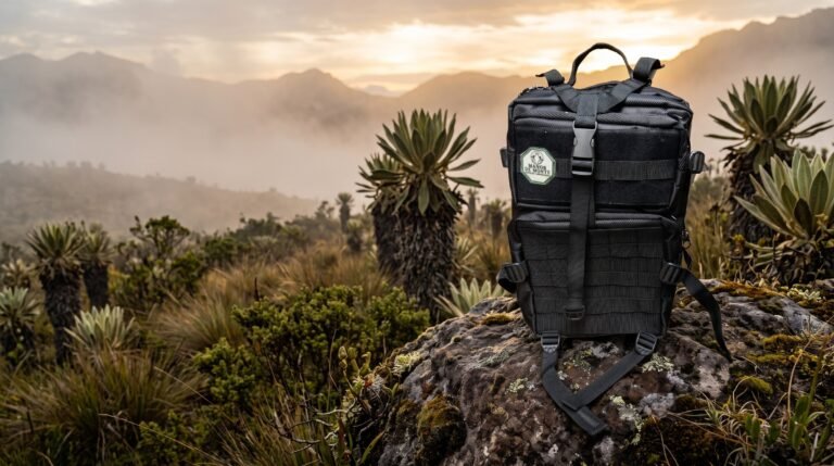 Morral táctico Manos de Monte en el páramo